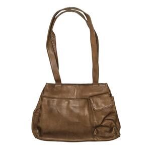 Vintage Hobo International Brown Leather Hobo Bag